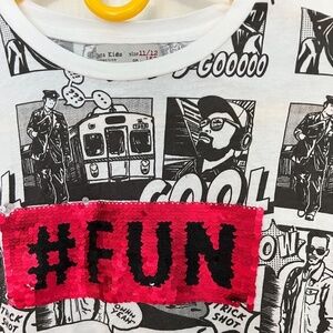 Boys Long sleeve tee, size 11-12, Zara